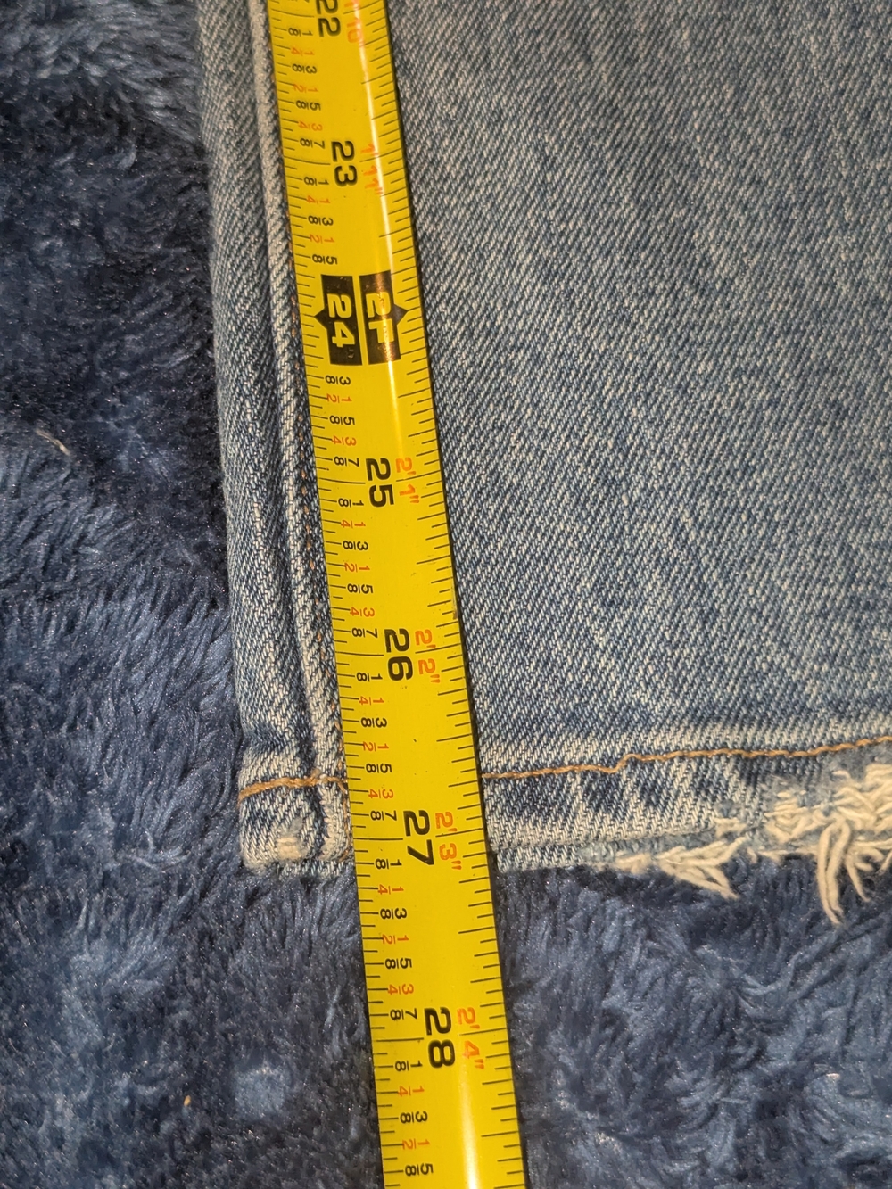 Abercrombie & Fitch Light Blue Straight Leg Jeans - Picture 5 of 5
